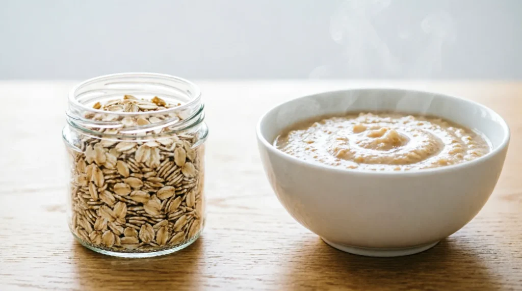Oats vs Oatmeal: Raw Grain vs Cooked Porridge Rule